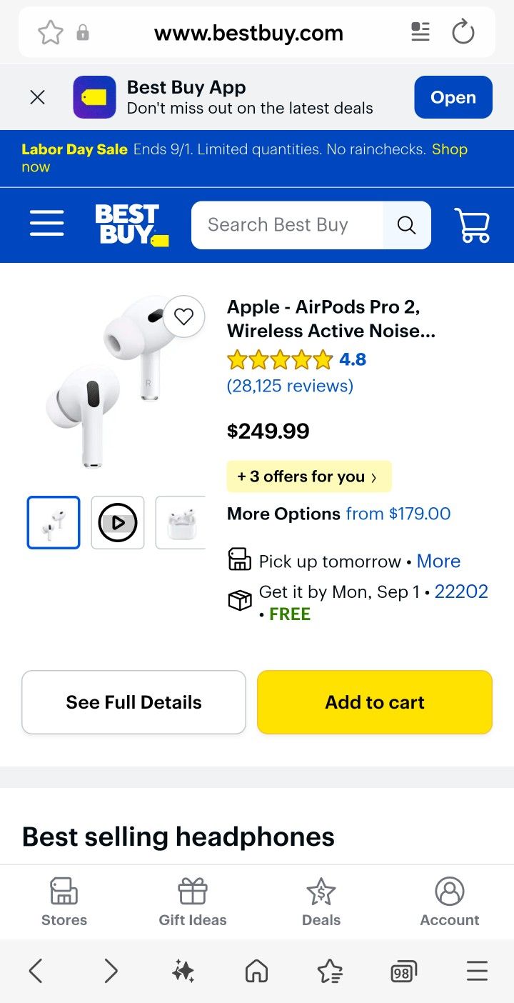 Apple Airpods Pro 2 With Wireless Noise Cancelation