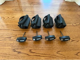 Thule - Rapid Crossroad Feet (4) for Thule Square Bar Load Bar w/Locks & Keys