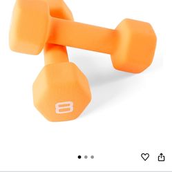 8LB CAP Barbell Neoprene Coated Dumbbell Weight