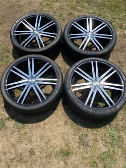 20" Borghini Wheels & Tires 5x114.3 & 5x4.5 *1 Tire Trash*