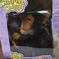 2005 FurReal Friends Cuddle Chimp Hasbro Animated Plush w/ Bottle  in Box NIB