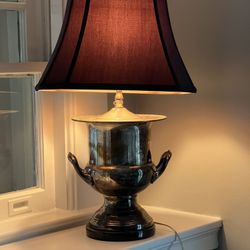 Antique Sterling Silver Trophy Lamp