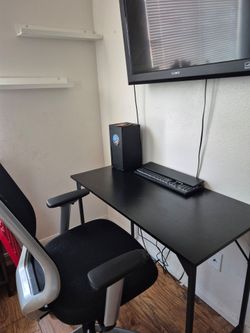 Desk and chair