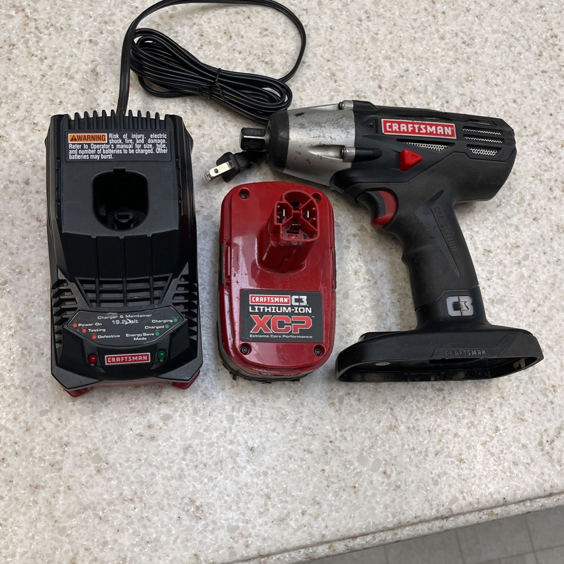 Craftsman C Volt 1/2” Heavy Duty Impact Wrench