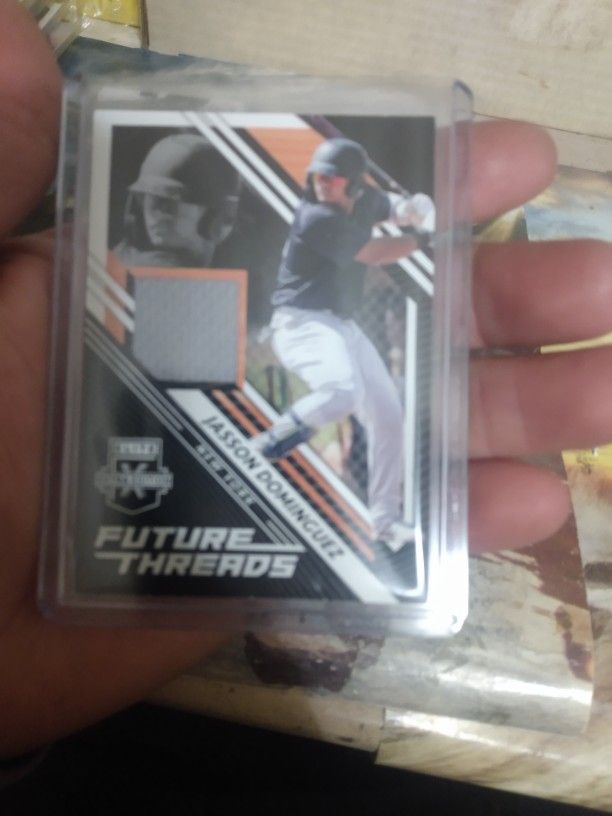 Jason Dominguez Player Worn Material Future Threads Card 