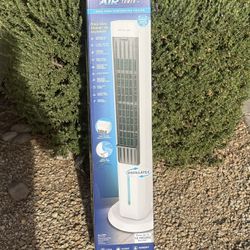 Arctic Air Tower +: Electric Portable Cooling Fan, Quiet Operation, 4 Speeds, Black, 103 CFM