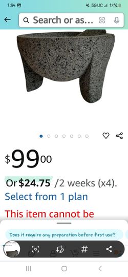 Already Pre Lightly Seasoned Volcanic Stone Cooking Tool!!!!