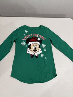 Girls’ Very Merry Minnie Mouse Christmas Flippy Sequin shirt from Disney size 6/6X