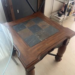 Antique Coffee Table And Side Table 