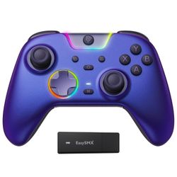 EasySMX X05 Pro Wireless for PC/Switch/Android/IOS, Hall Joysticks, Programmable Buttons, 1000mAh Bat
