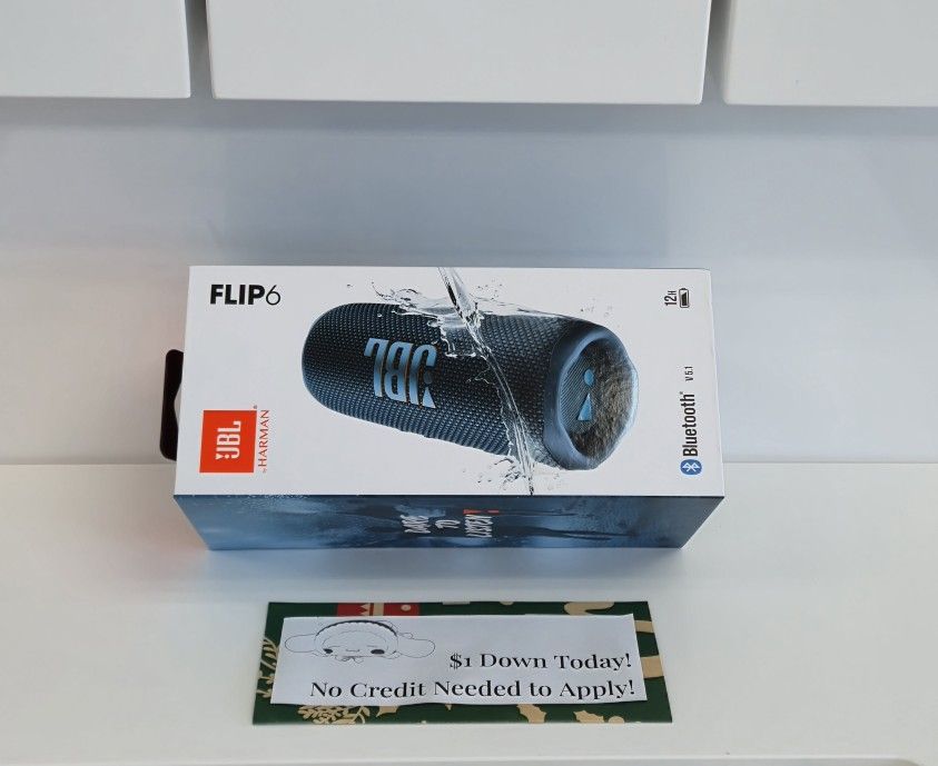 JBL FLIP 6 BLUETOOTH SPEAKER BRAND NEW - Payments Available - Pay $1 Down To take It home