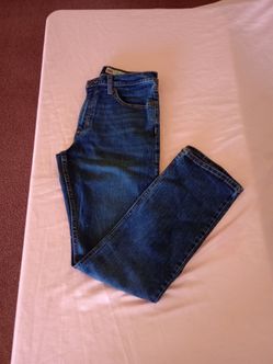 WRANGLER Men's Blue Denim Straight Fit Jeans SZ 30x30