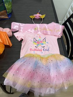 Unicorn birthday outfit