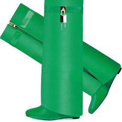 green boots womens 8.5