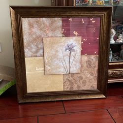 Large Abstract Framed Art Square