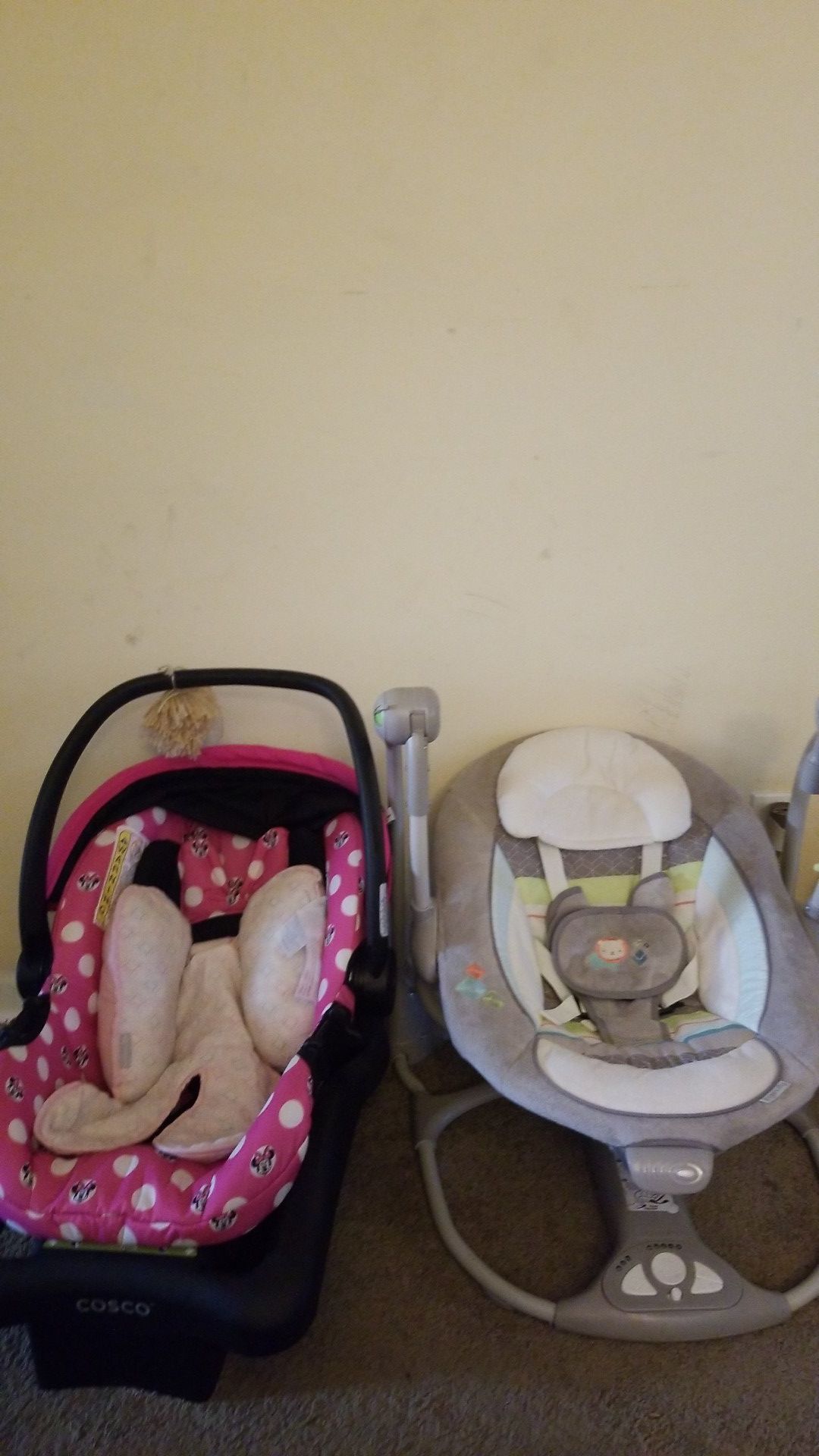 Baby swing and car seat