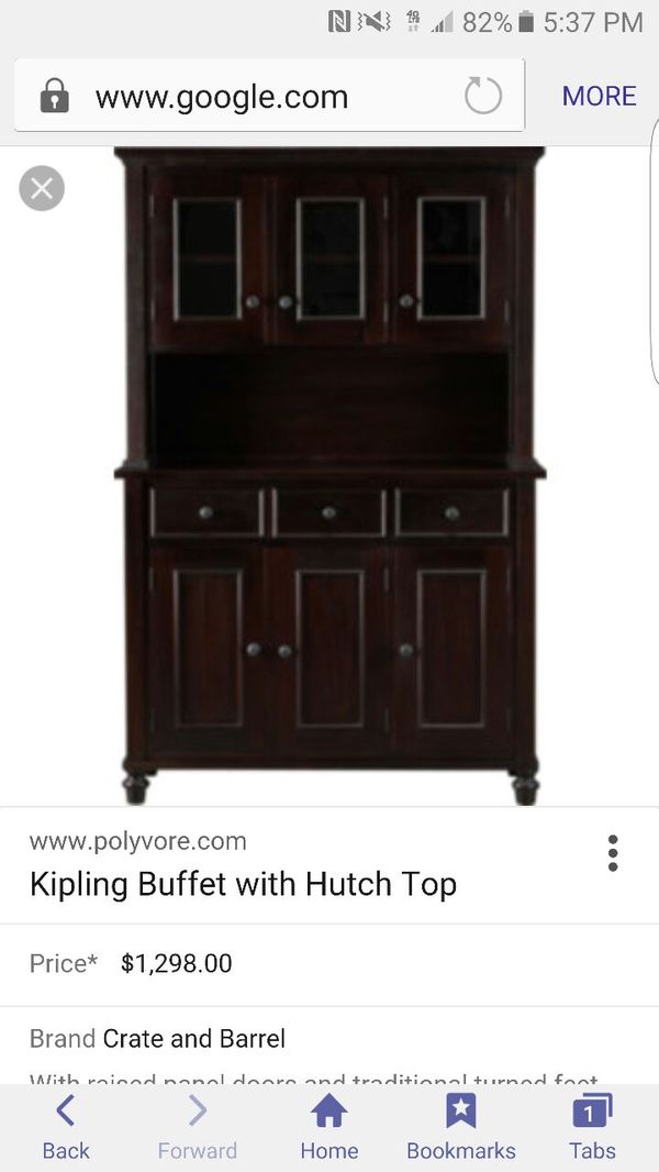 Crate Barrel Kipling Buffet With Hutch Top For In Downey Ca 500sold