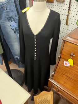 Vintage St. John Black Knit Dress