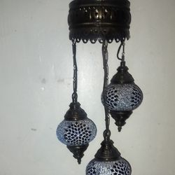 3 Big Size Globe Chandelier  Moroccan Night Art Lighting Lantern Ceiling Lamp 