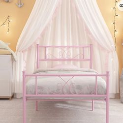 2 Pink Twin Metal Bed Frames