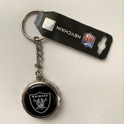 Raiders key chain Bottle opener / bottle cap shape