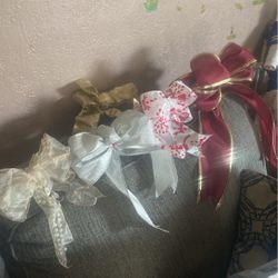 Christmas Bows Made By Hand