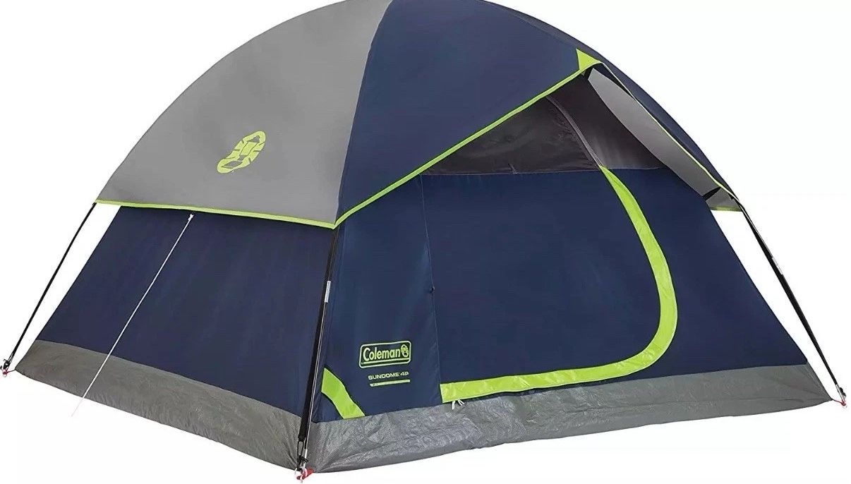 Coleman Sundome Camping Tent with Instant Setup for Navy Blue
