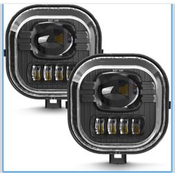 LED Fog Light Assembly with Daytime Running Lights for 1 Ford F250 F350 F450 F550 Super Duty - Driving Fog Lamp Compatible with Original Frame