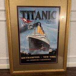 Framed Titanic Print 
