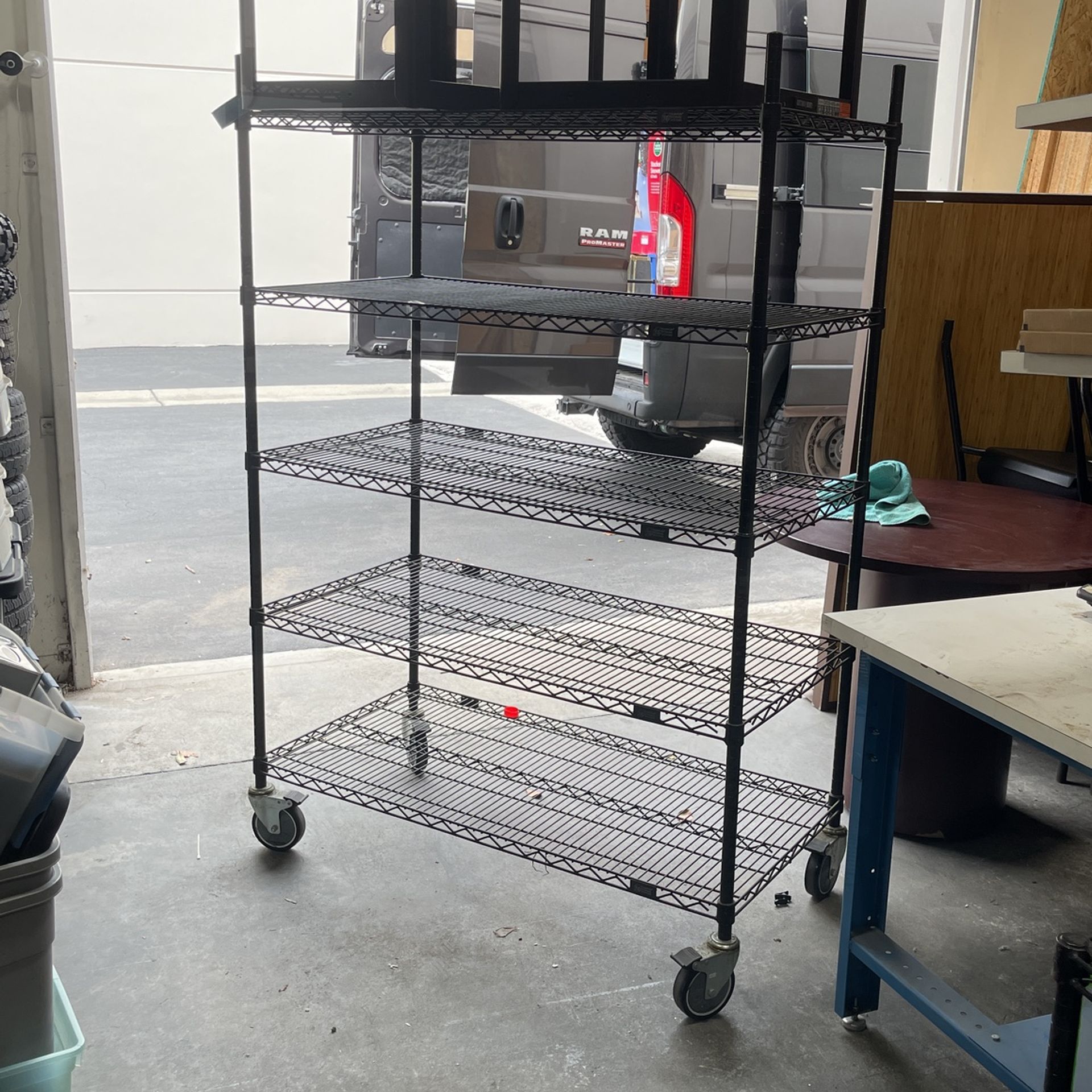 Rolling Wire Rack Cart