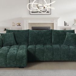 Lounge Style L-shaped Modular Chaise Sectional Sofa Couch