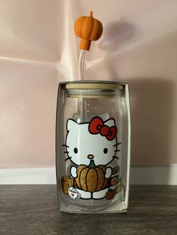 Hello Kitty glass tumbler