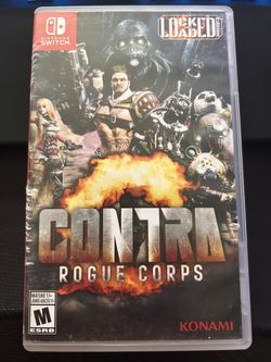 I’m asking$25  for Contra Rogue Corps for the Nintendo switch concert the original case no deliveries