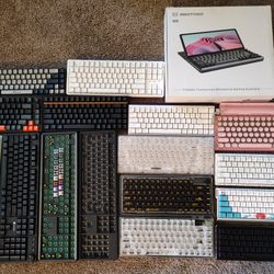 High End Keyboard Collection - 95% New Unused - Some Aluminum, Hall Effect etc.