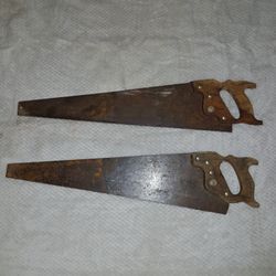 Make Offer! 2 Warranted Superior Hand Saws