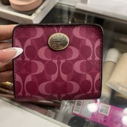 Pink Coach Wallet
