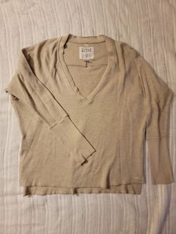 Womens Billabong Heathered Tan Lightweight Sweater  Size Medium 