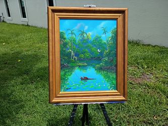 Florida Everglades Wildlife original acrylic on canvas