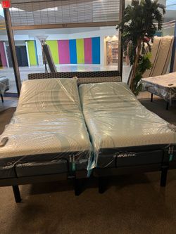🔥Tempur adapt 2.0 medium hybrid / Tempur ergo adjustable bases / massage $2200🔥