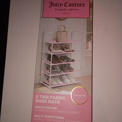Juicy Couture - 5 Tier Fabric Shoe Rack
