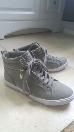 Guess grey women's high top sneakers size 8.5