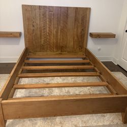 Reclaimed Wood Bed Frame - Queen Size