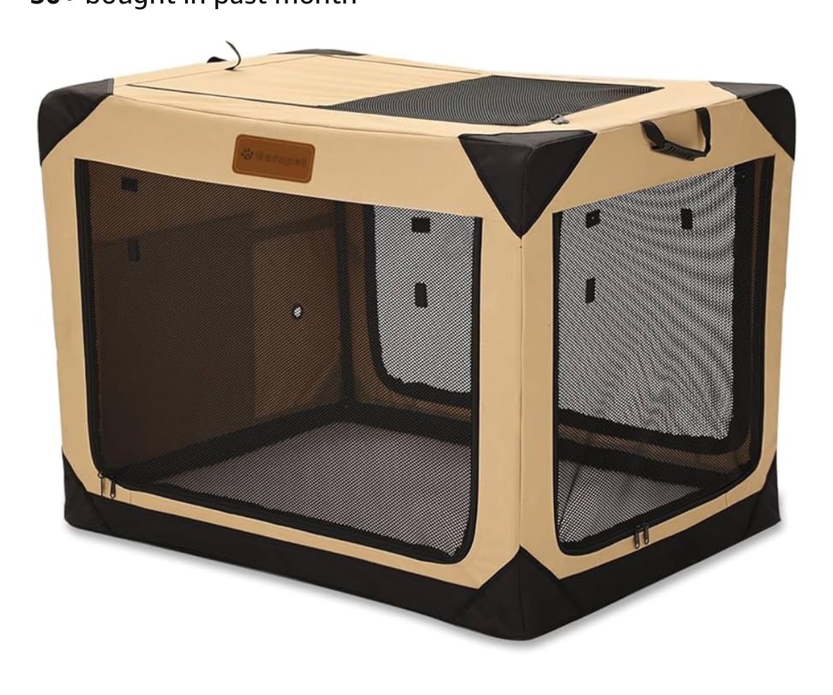 Dog Crate with Soft Sides, Indoor & Outdoor Travel Dog Kennel
