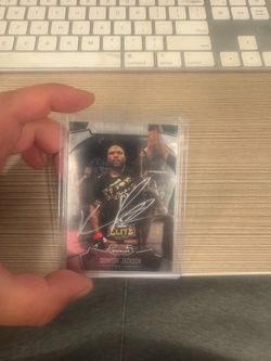 2012 Topps Finest UFC Autographed Quinten "Rampage" Jackson card