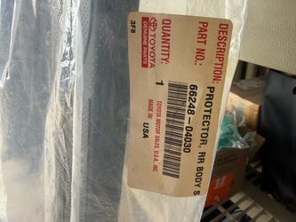 Toyota Genuine Rear Body Protector Part 66(contact info removed)0