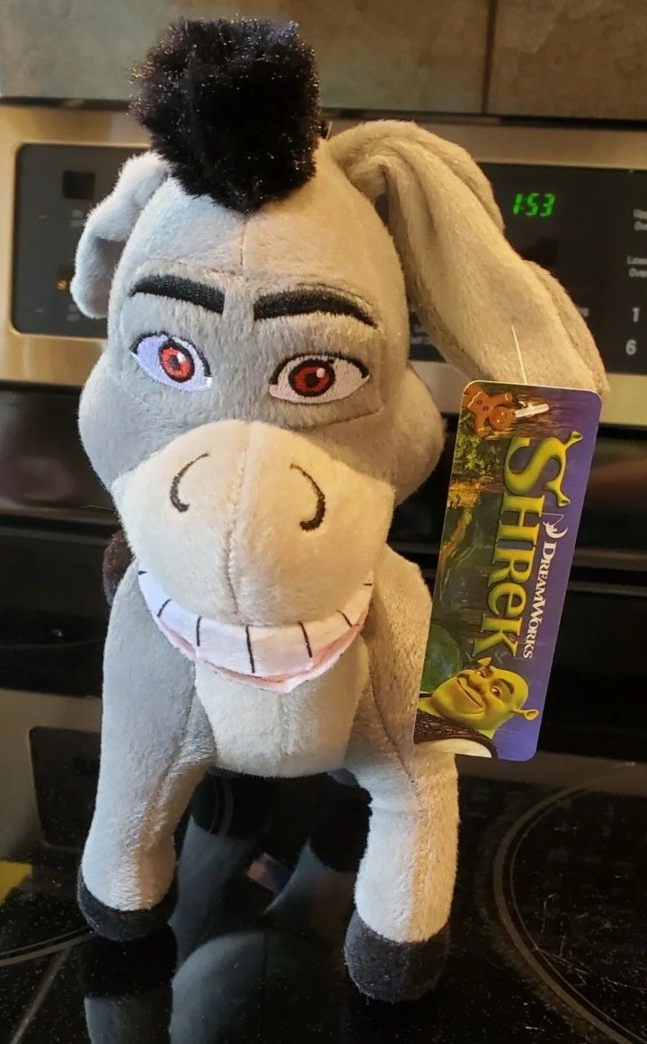 Shrek 3 DreamWorks Plush Donkey 2017 Great Condition