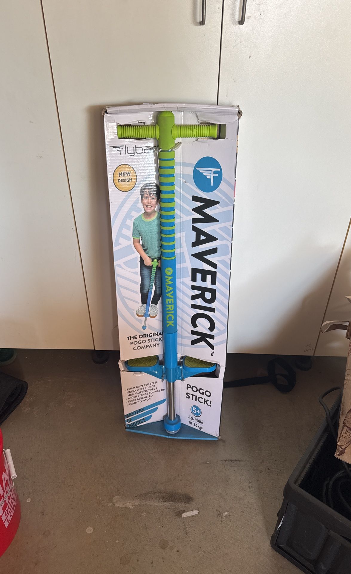 Flybar Maverick Pogo Stick - Blue/Green