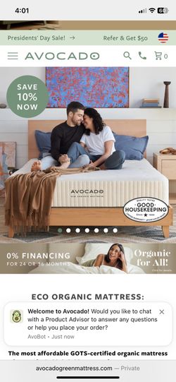 Eco Organic Avocado King Matress