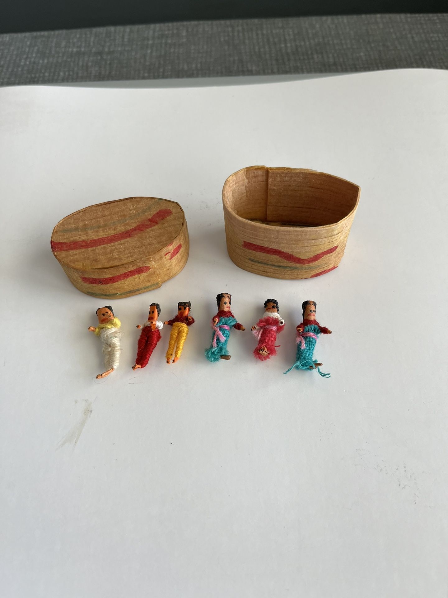 Vintage Guatemalan Mini Wire Worry Dolls