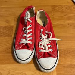 red converse low